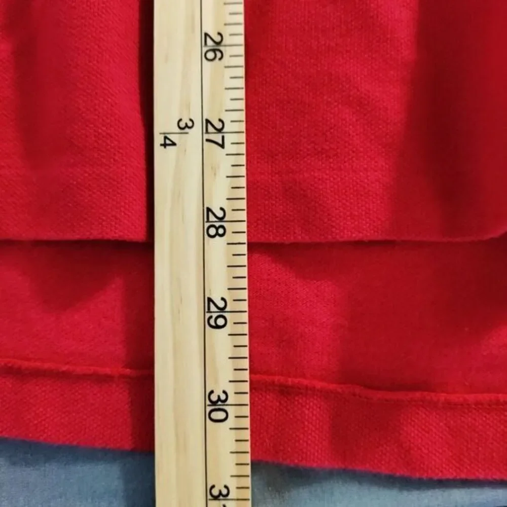 RALPH LAUREN POLO Custom Fit Men‎ XL Golf Red/Navy Short Sleeve Preppy Y2K Shirt